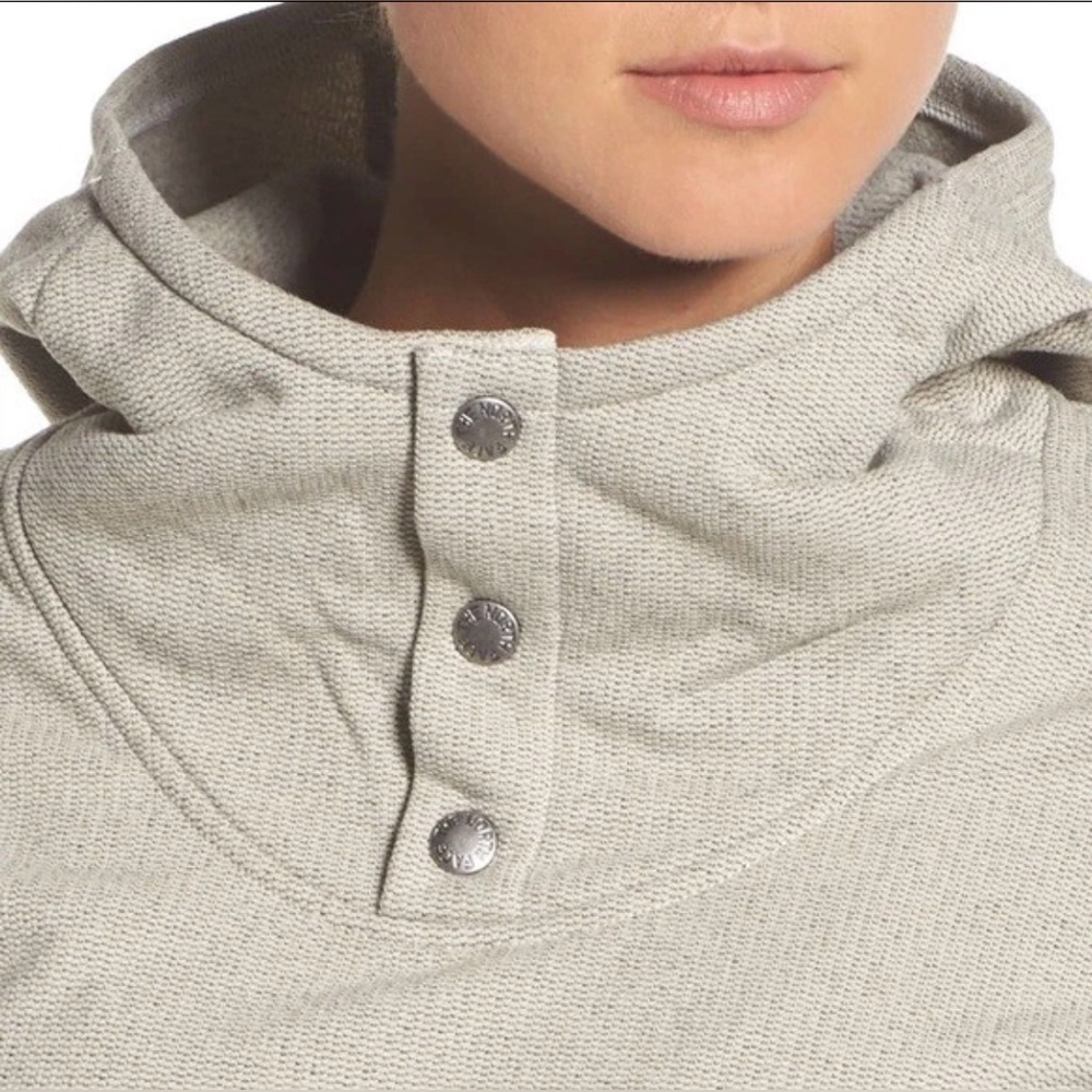 The North Face Knit Stitch Fleece Pullover Snap Hoodie- Women’s Medium - Picture 2 of 9